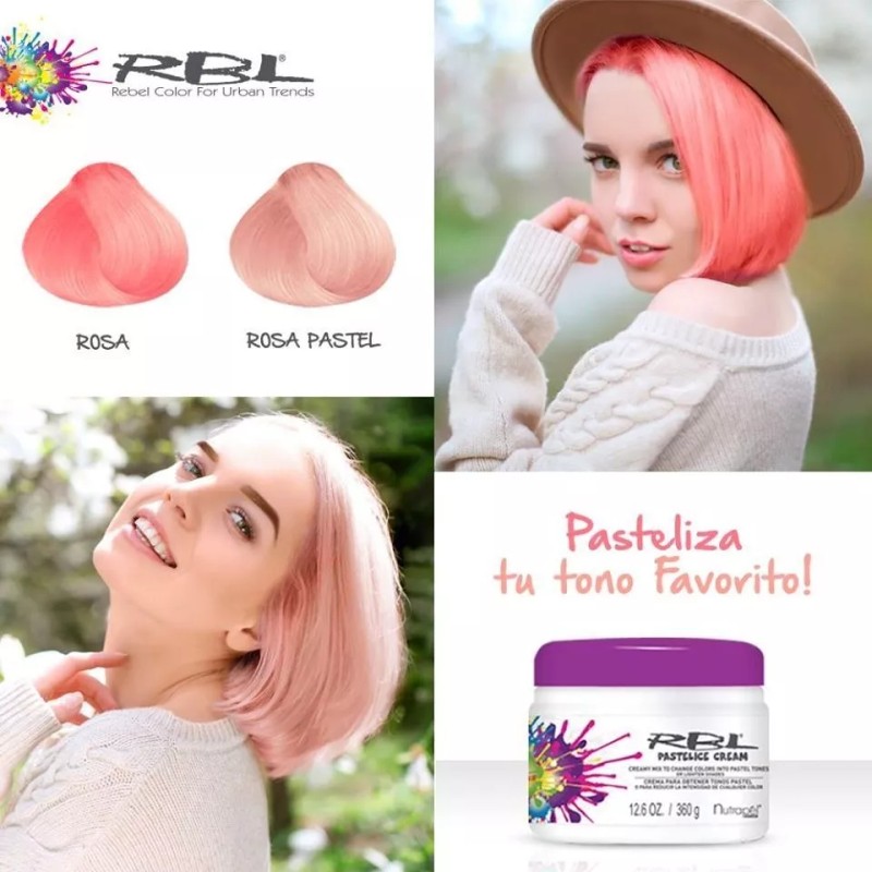 RBL Tinte De Colores Fantasia Para Cabello Rbl Nutrapel 90grs