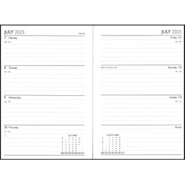 2025 A5 Week to View Diary - Vintage Floral Casebound Planner - Full Year UK Organiser Journal (Pink)