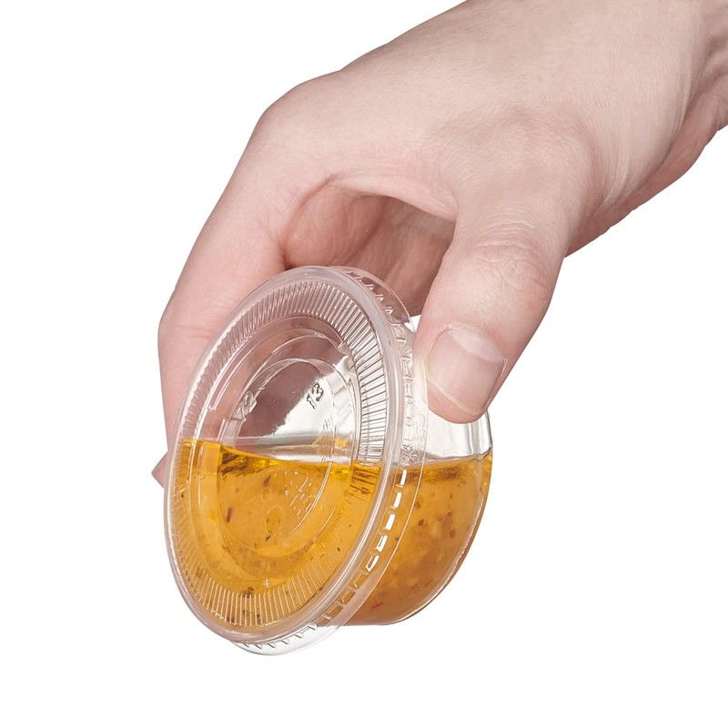 Comfy Package [3.25 oz. - 100 Count Clear Disposable Plastic