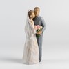 ShineOnAnegl 8“ Bride and Groom Statue Newlywed Couple Sculpture Wedding