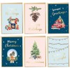 Spercy 24 Gold Foiled Christmas Cards With Envelopes, 6 Assorted