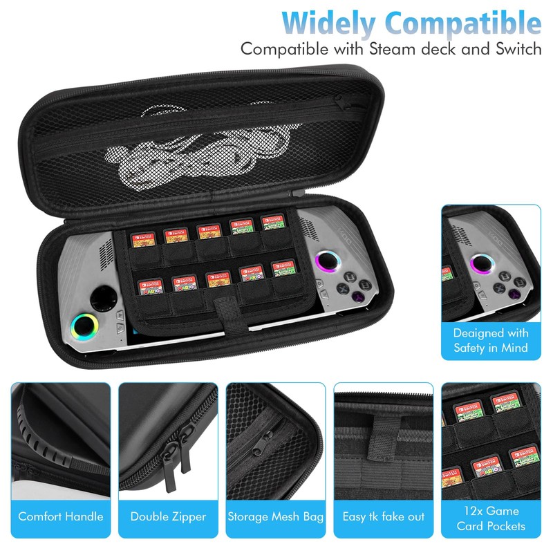 NUHFUFA Protective Hand Carry Case Compatible with Asus Rog Ally/Steam