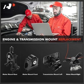 A-Premium 4PCS Engine Motor Mount and Transmission Mount Kit Compatible with Scion xB 2008-2015 2.4L, Automatic Transmission, Replace# 1237228290, 1237122240