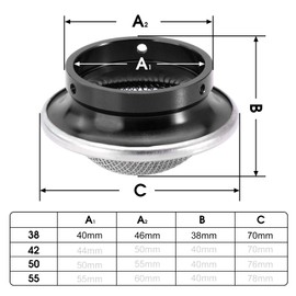 Carburetor 38mm Air Filter Clean Velocity Stack Short Fast Intake for VM22 PZ22 PZ26 PZ27 PD18J NC50 PHBH PHB PD18J(Titan,38mm-H20)
