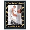 HEYINSHEN First Father's Day Picture Frame for Dad Wood Daddy