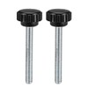 uxcell M6 x 50mm Male Thread Knurled Clamping Knobs Grip