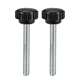 uxcell M6 x 50mm Male Thread Knurled Clamping Knobs Grip Thumb Screw on Type 2 Pcs