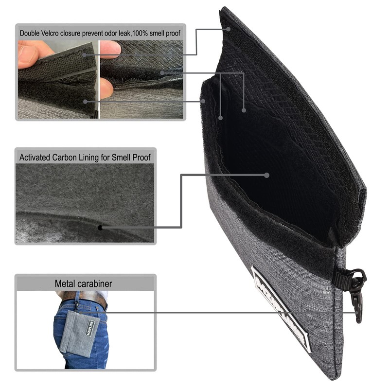 MZIPLINE Bolsa antiolor, impermeable, impermeable, a prueba de aromas, con