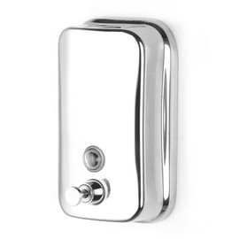 800ml Wall Mount Manual Soap Dispenser Stainless Steel Commercial Soap Dispenser Refillable Liquid Soap Dispenser