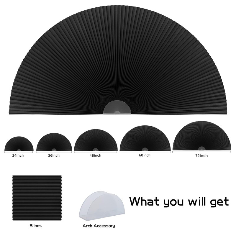 Arch Window Shade Blackout Cellular Shades Half Circle Moon Small