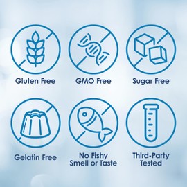 AquaOmega Omega3 High EPA Supplement, Wild Caught Fish Oil Omega 3 Supplements, Omega 3 Fatty Acids For Women & Men, Fish Oil Supplement with No Fishy Aftertaste, 120 Orange Flavour Omega-3 Fish-Oil Capsules