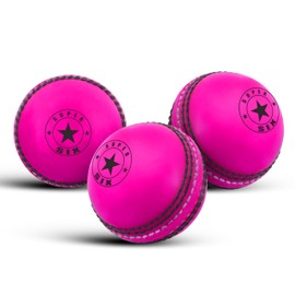 SPIN FIRST Incrediball Cricket Balls ! Soft & Safe Indoor Outdoor! Real Stitched Seam for Coaching, Training, Practice & Garden Play | For All Ages
