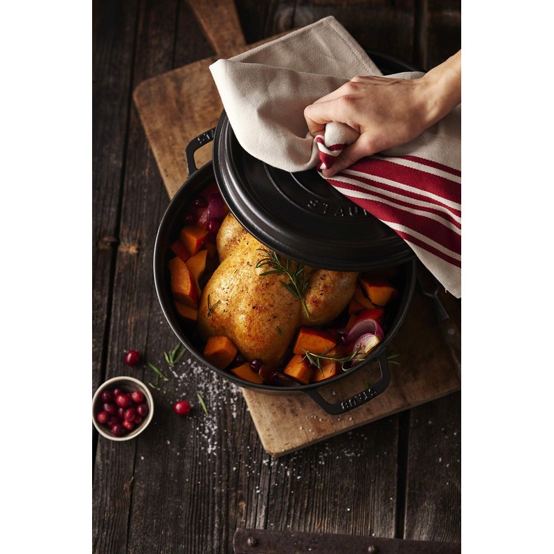 Staub Kitchen Cloth Gray 27.6 x 19.7 inches (70 x