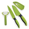 Jean-Patrique 3 Piece Chef’s Knifes Non-Stick Green & Black Prep