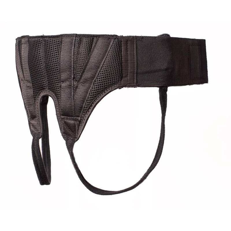 AT Surgical Inguinal Hernia Support Truss – Adjustable Black Belt