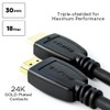 QualGear 12' High Speed HDMI 2.0 Cable with Ethernet Black