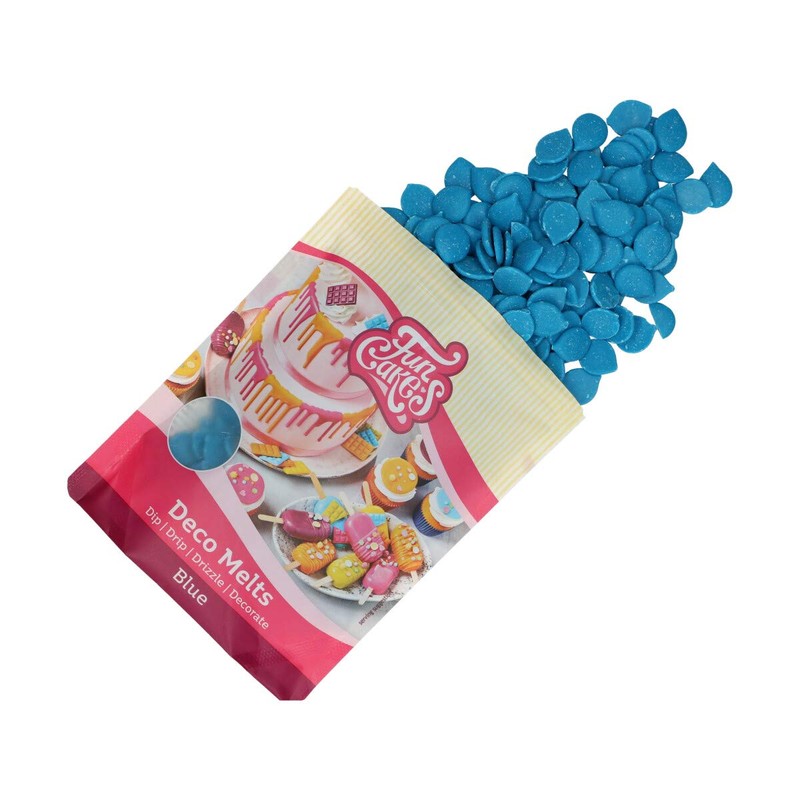 FunCakes Deco Melts Blue, AZO Free, 250 g