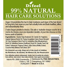 Difeel 99% Natural Moisturizing Hair Care Solutions, Volumizing 2.5 ounce