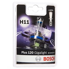 Bosch H11 Plus 120 Gigalight Vehicle Bulb 12 V 55 W PGJ19-2 (Pack of 1)