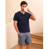Bresdk Men's Pyjamas Short Cotton Summer Set for Men Sleepwear