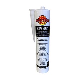 LavaLock RTV High Temp BBQ Smoker Sealer Gasket Adhesive 10 oz Cartridge (450 F - Clear)