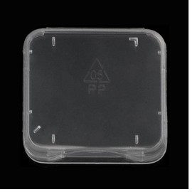 10Pcs Transparent Universal SD Card Storage Case Durable SDHC Memory Card Holder Box Computer Components Memory Card Cases Memory Card Accessories
