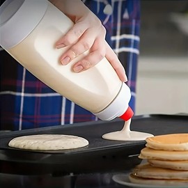 Pancake Batter Bottle Battler Mixer With Blender Ball Wire Whisk For Restaurant