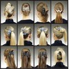 Mebella Women Magic Beads Hair Clips Stretchy EZ Double Comb