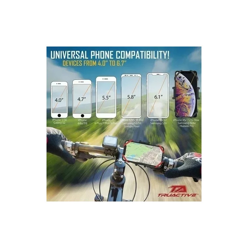 Mayoreo 20pz Soporte Porta Celular Con Liga Motocicleta Bici