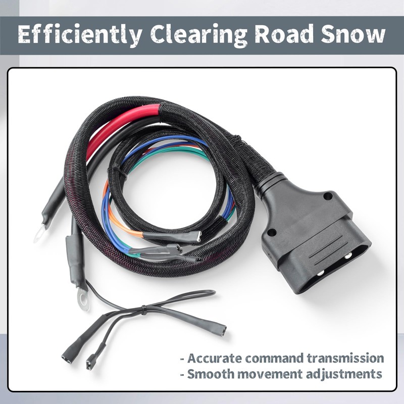Erchon 16160400 Plow Side Control Harness Compatible with SnowDogg CM100