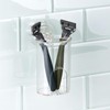 iDesign Plastic Suction Tumbler Cup and Bathroom Organizer for Mirror