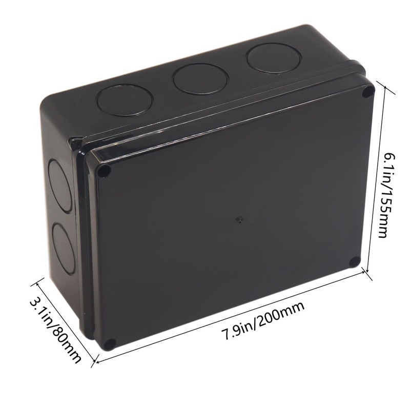 Electrical Box, Outdoor Waterproof Box IP65 Junction Box with Reserved