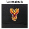 DUODUO Fire Phoenix Baseball Cap Adjustable Fire Phoenix Hat Unstructured