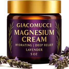 Magnesium Cream for Nighttime Relief - Magnesium Chloride Body Balm - Fast Absorbing Leg, Arm & Chest Lotion - Sleep Support & Wellness Recovery - Lavender