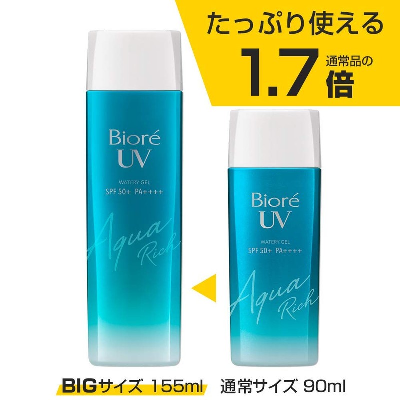 Biore UV Aqua Rich Water Gel, 5.1 fl oz (155