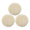 Partuto 3pc 7" 180mm Universal Wool Polishing Buffing Pad -