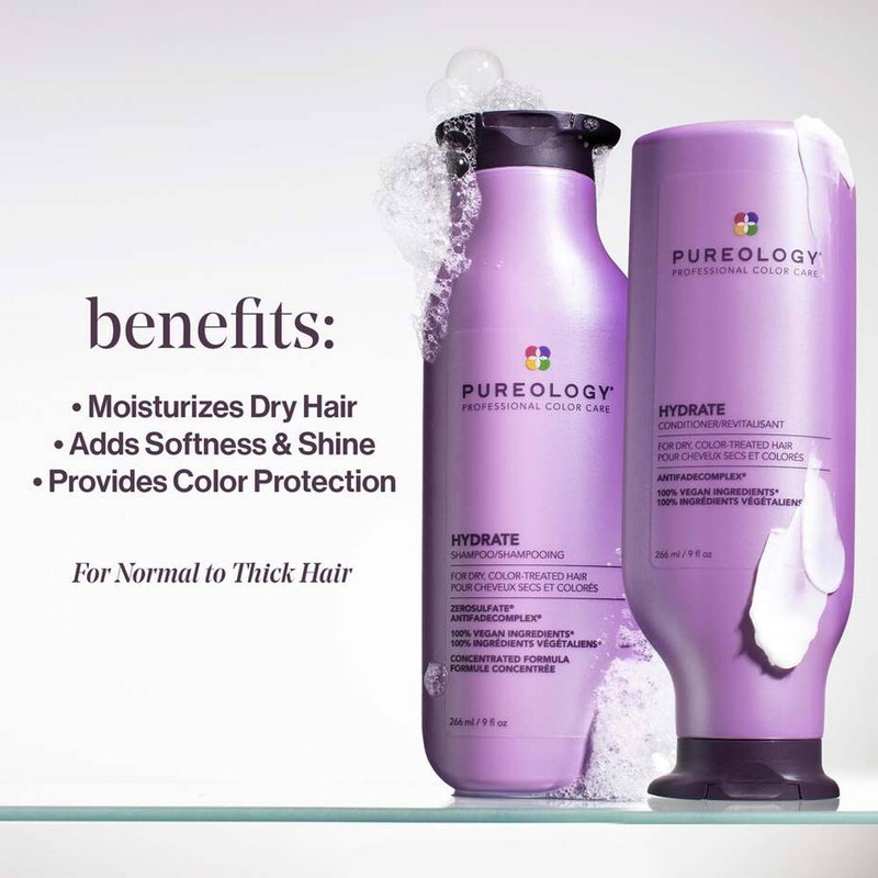 Pureology Hydrate Shampoo and Conditioner 266ml Bundle