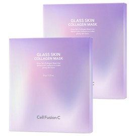 Cellfusionc Glass Skin Collagen Mask, 2-pack, 5-pack / 셀퓨전씨 글래스 스킨 콜라겐 마스크, 2개, 5개입