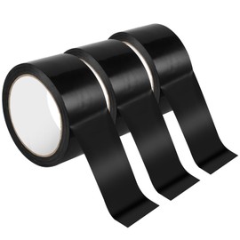 3 Rolle Klebeband Wasserdicht Panzerband, 5cm × 30m Gewebeklebeband, Gewebeband Schwarz, Panzerband Schwarz, Textilklebeband Reparaturband für Innen und Außen Gewebeband, Heimwerker, Handwerk