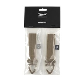 Brandit Belt Carabiner with Molle Loop (Pack of 2), Colour: Coyote