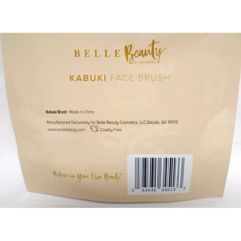 BELLE BEAUTY Kabuki Face Brush New in Package Free Shipping