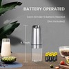 BELRIGO Battery Operated Salt And Pepper Grinder Set with LED