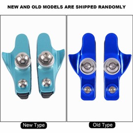 1 Pair Brake Pads, 5 Colors Aluminium Alloy Road Brake Shoes Drawer Brake Pads for Mountain Bike(Blue)