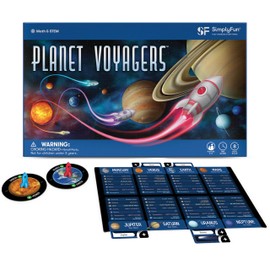 SimplyFun Planet Voyagers - Astronomy Children’s Game - Helps Teach Reading & Science Skills - 3rd to 5th Grade Level - 2-5 Players, for Ages 8 & Up
