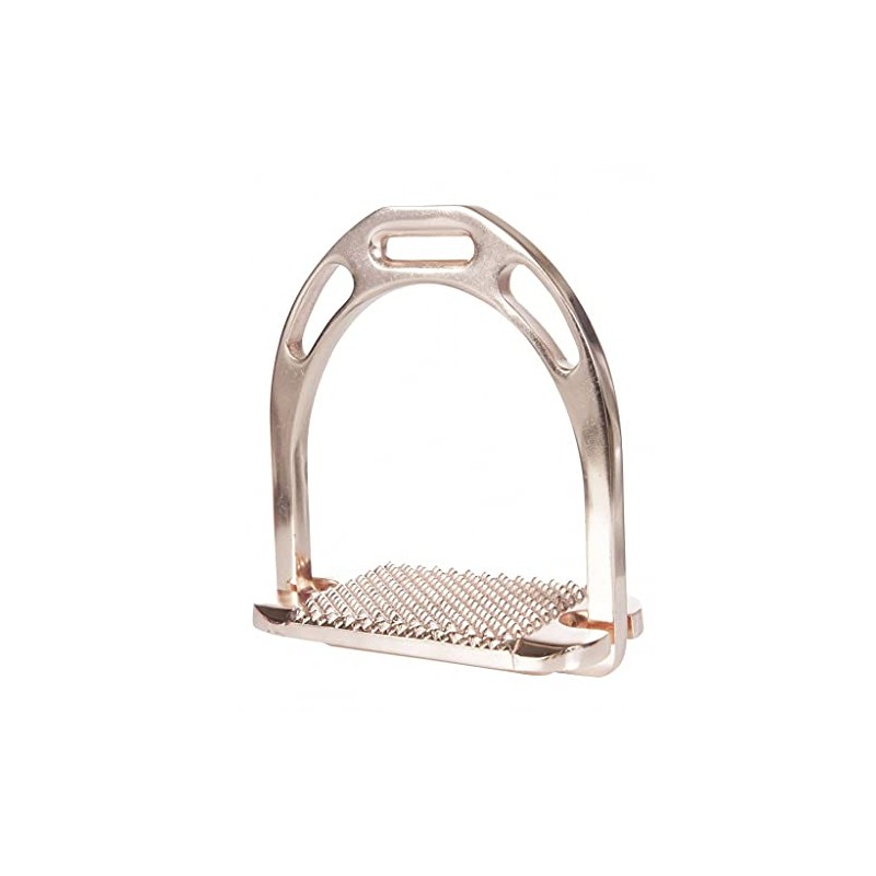 HKM Sports Equipment Space Stirrups, per pair, rose gold, 12