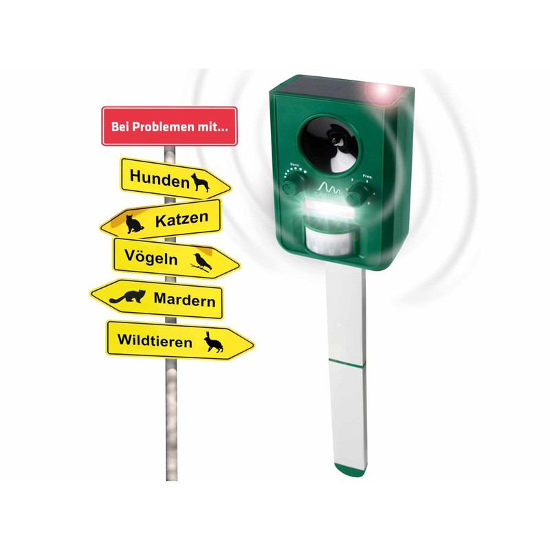 Gardigo Animal Repeller Function Type Multifrequency LED Light Solar Pack