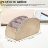 molshine Remote Control Holder with 5 Compartments, PU Leather Remote