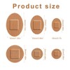 120pcs Round & Oval Bandages for Face, Elastic Fabric Flexible