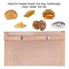 2PCS BBQ Grill Mesh Bag High Temperature Resistant Barbecue Bag
