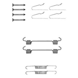 HELLA PAGID 8DZ 355 201-811 Accessory Kit, parking brake shoes, Rear Axle
